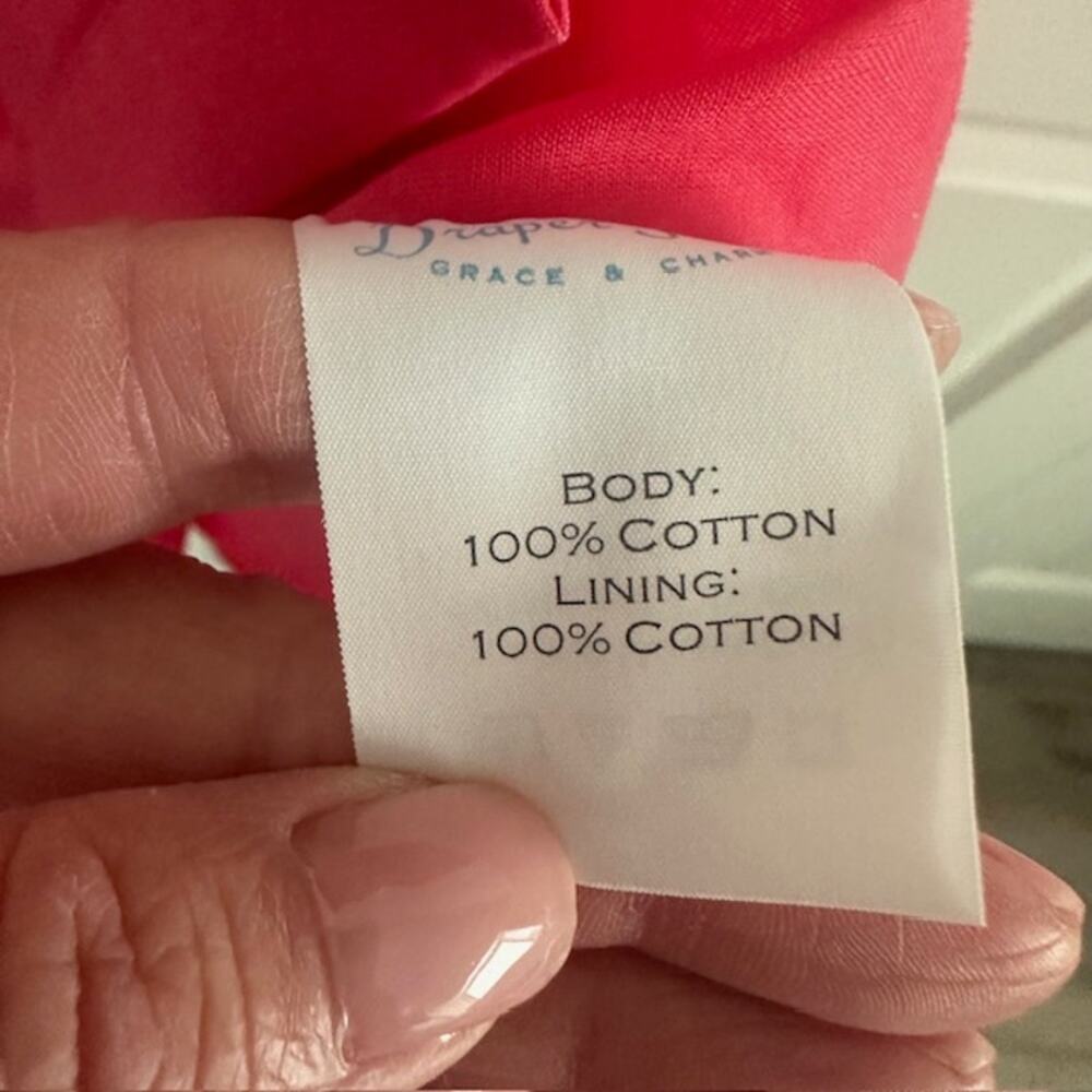 Draper James Grace and Charm 100% Cotton Button Down Shirt Dress Size: 8 - Picture 10 of 10